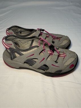 The North Face Hedgefrog Pink Grey Hybrid Amphibious Sandals Water Shoes Outdoor